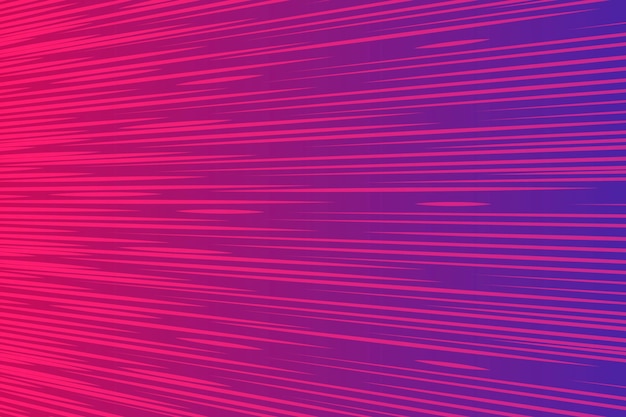 Fondo astratto delle linee dello zoom di velocità. Sfocatura di movimento radiale rosa viola scuro. Effetto zoom. Illustrazione vettoriale di onda