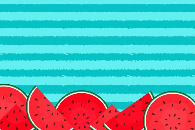 Vettore fondo astratto di estate con l'anguria. illustrazione vettoriale