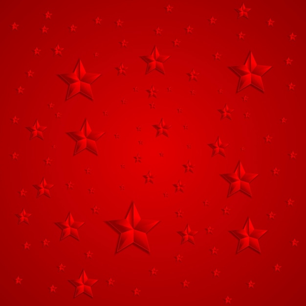 Fondo astratto di vettore delle stelle rosse