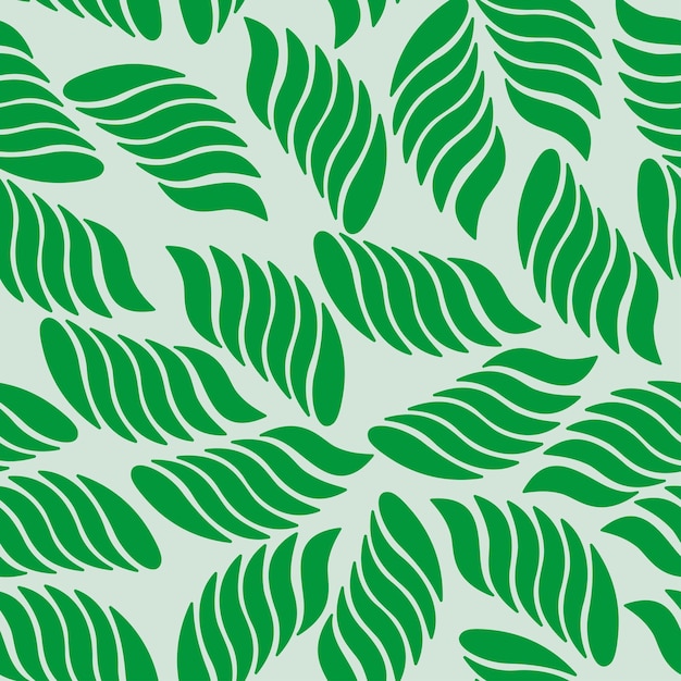 Fondo astratto di vettore senza cuciture sotto forma di foglie in uno stile minimalista per statio dei tessuti