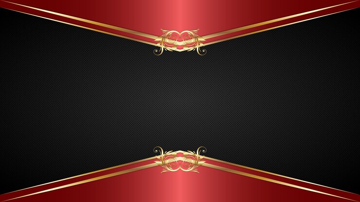 Fondo astratto dorato rosso di lusso con l'elemento dorato