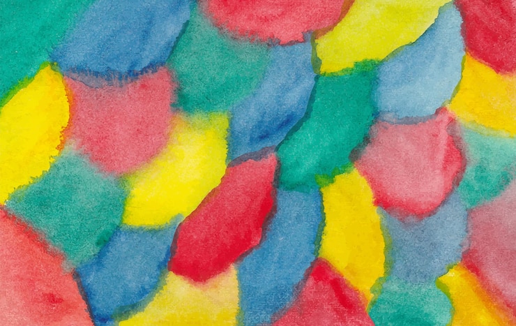 Vettore fondo astratto strutturato dell'acquerello colorato fatto a mano