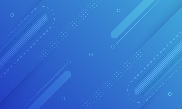 Fondo blu astratto con forma geometrica.