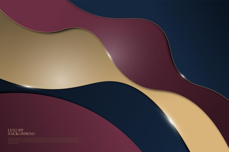 Fondo curvo elegante di lusso. Illustrazione vettoriale.