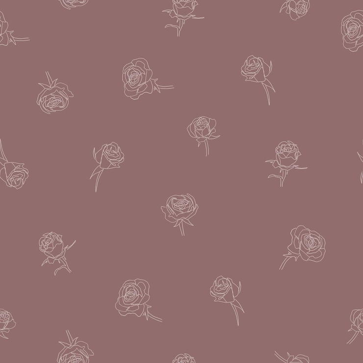 Fondo del modello di fiori di rosa organici