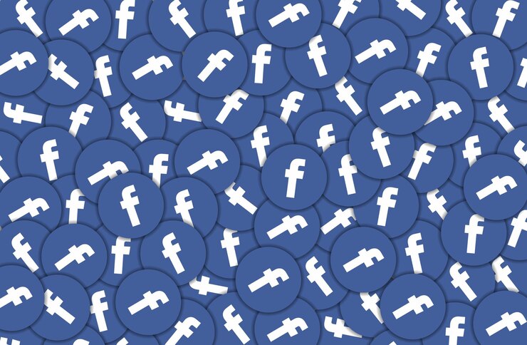 Vettore fondo del modello di logo di facebook