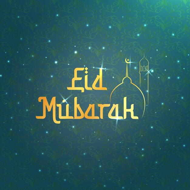 Fondo della cartolina d'auguri di vettore eid mubarak festival