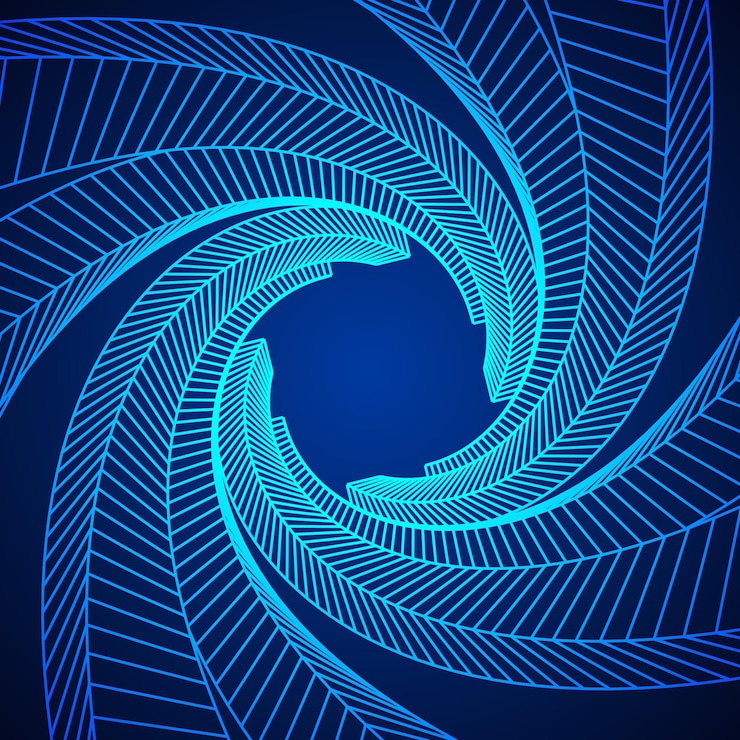 Vettore fondo della maglia del wireframe della canna del tubo della pistola a basso poli illustrazione vettoriale della scienza e della tecnologia