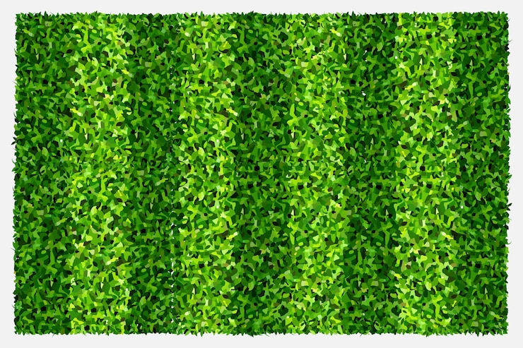 Vettore fondo di campo di erba verde per sport e ricreazione