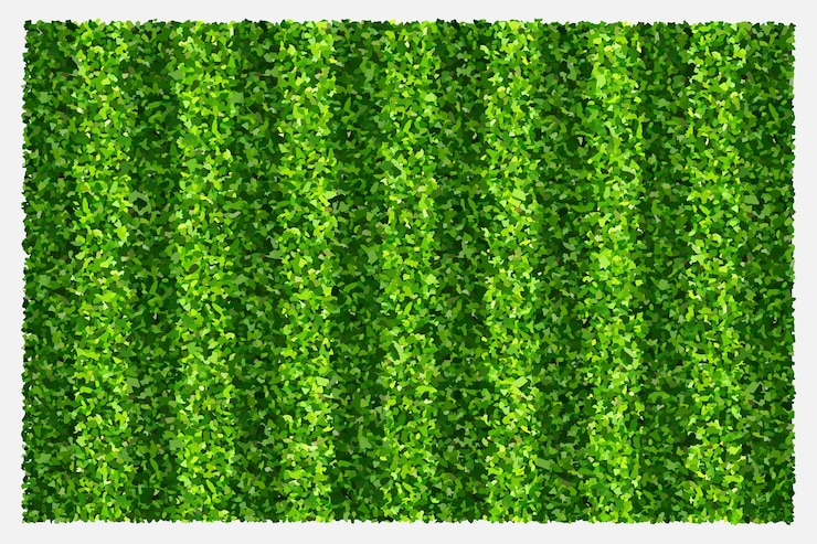 Vettore fondo di campo di erba verde per sport e ricreazione