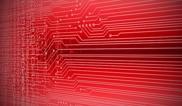 fondo di concetto di tecnologia futura del circuito cyber
