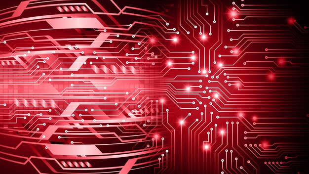 fondo di concetto di tecnologia futura del circuito cyber