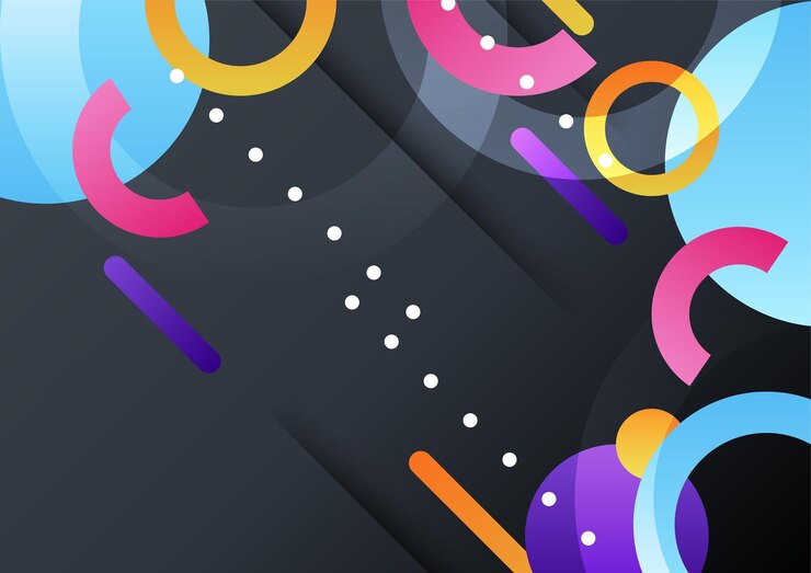 Vettore fondo di disegno variopinto dell'elemento geometrico moderno