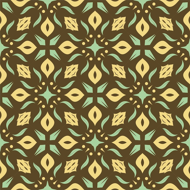 Fondo di lusso dell'ornamento del modello. Forma etnica senza cuciture pronta per la stampa