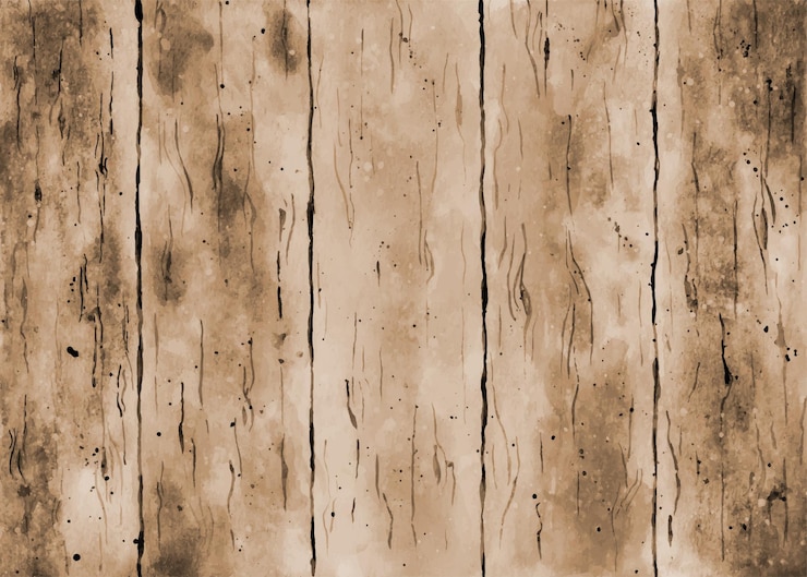 Fondo di struttura del pavimento di legno marrone dell'acquerello. Acquerello dipinto a mano macchie sfondo astratto.