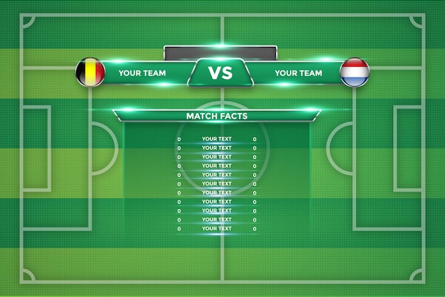 Fondo di trasmissione del campionato di calcio con terzo inferiore