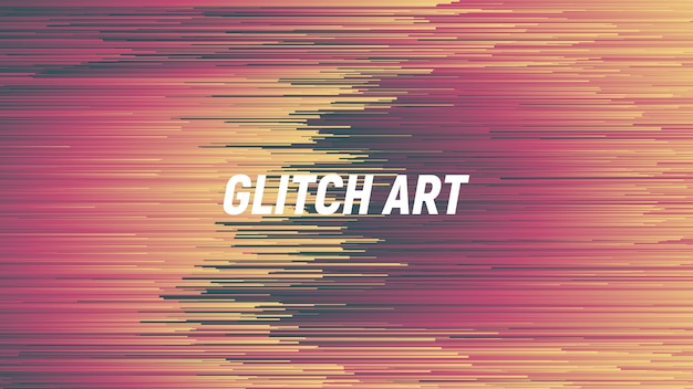 Fondo di vettore dell'estratto di arte di glitch di Digital