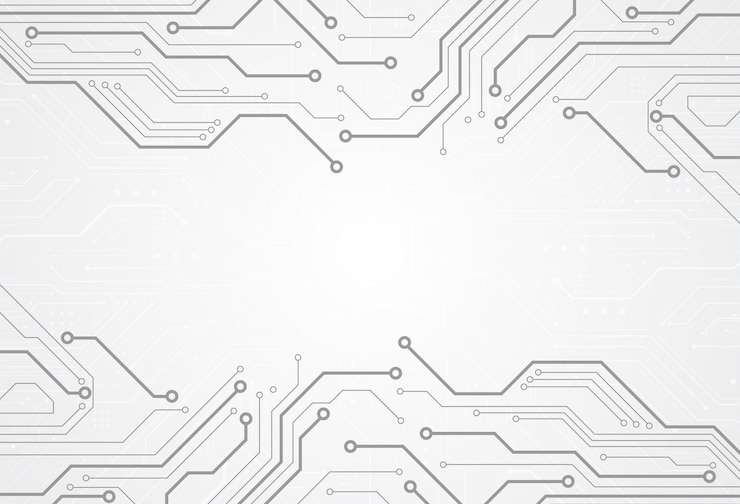 Vettore fondo digitale astratto con struttura del circuito stampato di tecnologia. illustrazione della scheda madre elettronica. concetto di comunicazione e ingegneria. illustrazione vettoriale