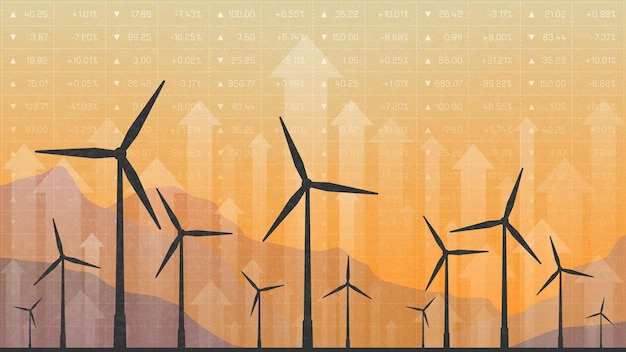 Fondo finanziario turbine eoliche nel deserto
