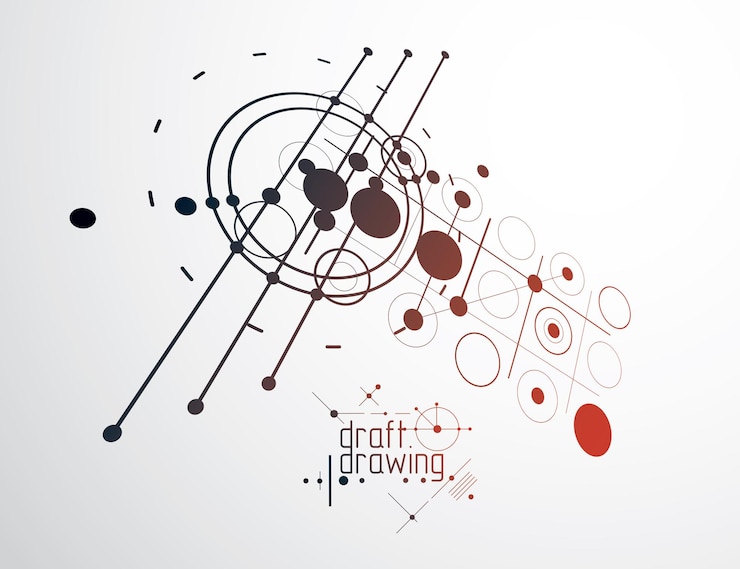 Vettore fondo futuristico di tecnologia di vettore astratto. carta da parati di ingegneria meccanica. illustrazione grafica d'arte.