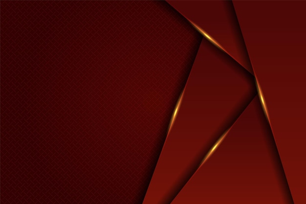 Fondo geometrico astratto del modello premium marrone dorato d'ardore della sovrapposizione del carbonio