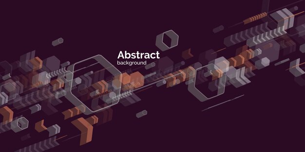 Fondo geometrico di arte astratta alla moda con stile piatto e minimalista. Manifesto di vettore con elementi per il design