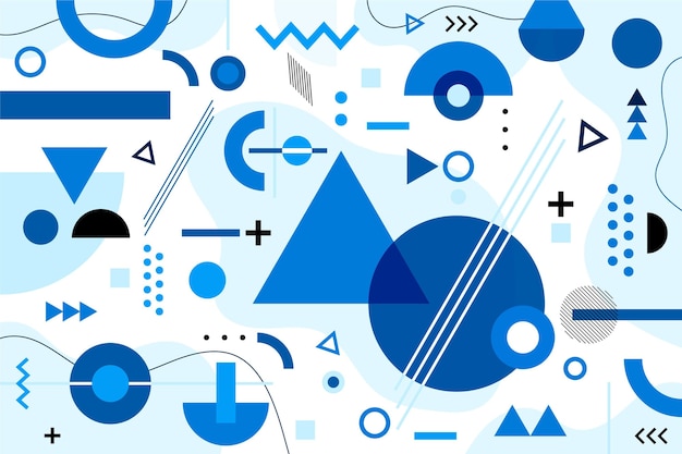 Fondo geometrico piatto