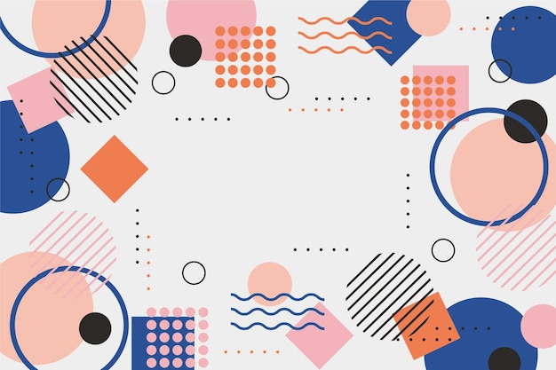 Fondo geometrico piatto