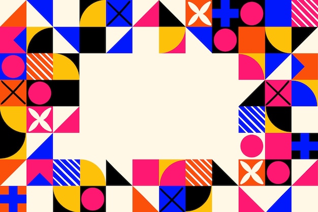 Fondo geometrico piatto