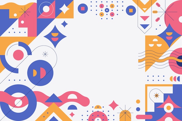 Fondo geometrico piatto
