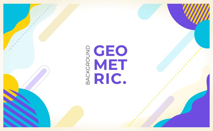 Fondo geometrico piatto