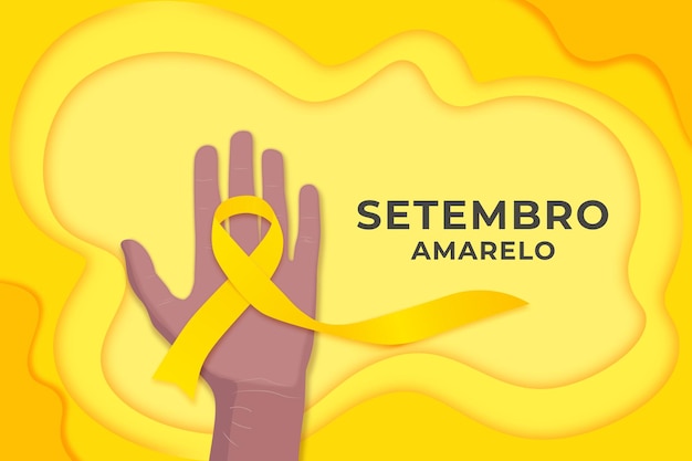 Fondo giallo di concetto di settembre