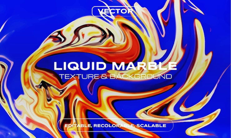 Vettore fondo in marmo liquido