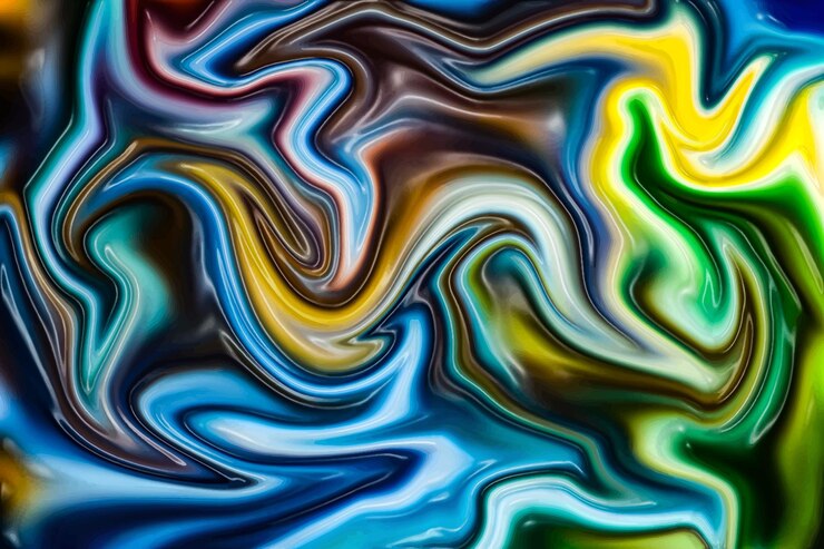 Vettore fondo liquido multi colore astratto