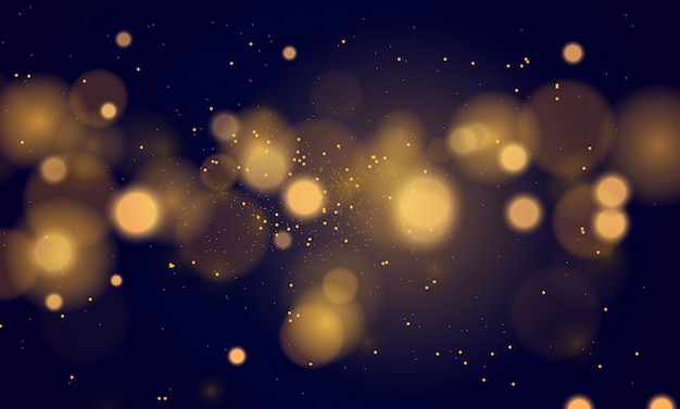 Fondo magico astratto con effetto delle luci del bokeh