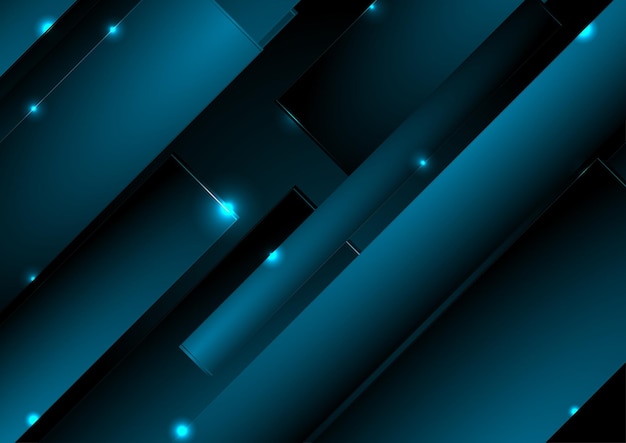 Fondo minimo delle bande lucide d'ardore blu astratte