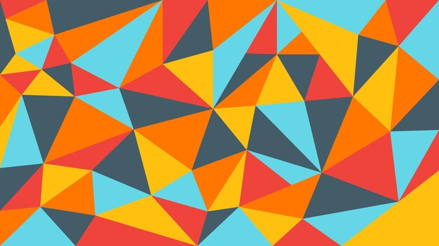Fondo moderno a forma di triangolo colorato di vettore