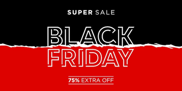 Fondo moderno della bandiera di vendita del Black Friday