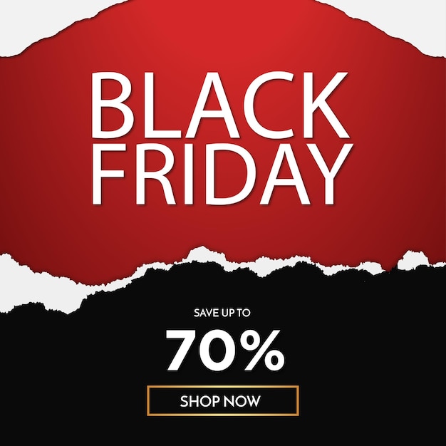Fondo moderno della bandiera di vendita del Black Friday