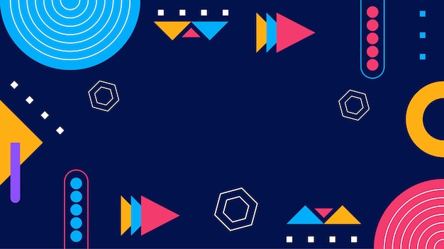Fondo moderno di forme geometriche astratte di vettore