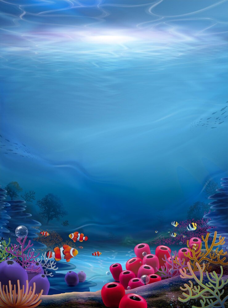 Fondo naturale del fondo dell'oceano
