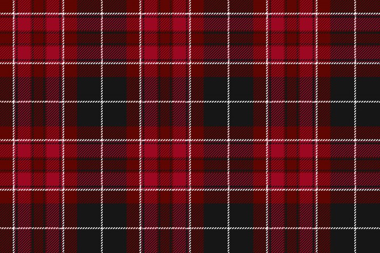 Vettore fondo orizzontale senza cuciture del tartan rosso del tessuto del tessuto di orgoglio del galles
