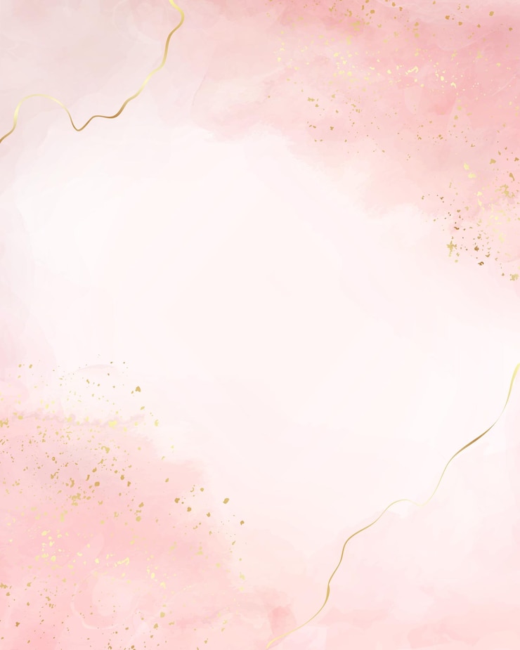 Vettore fondo polveroso astratto dell'acquerello del blush liquido con cracker dorati