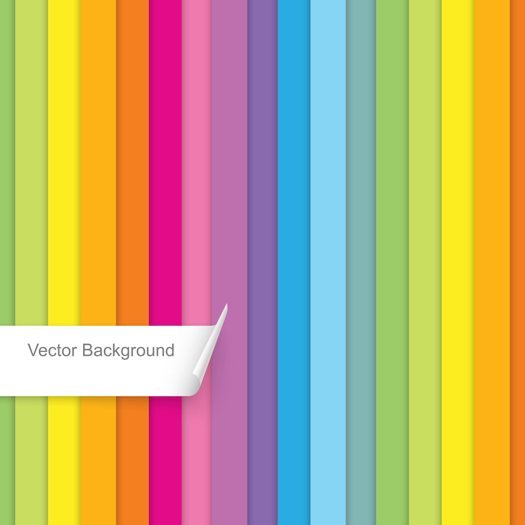 Vettore fondo senza cuciture a strisce colorate