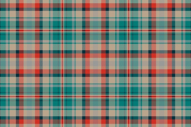 Fondo senza cuciture del modello del plaid del tartan con il colore di san valentino. Illustrazione vettoriale.