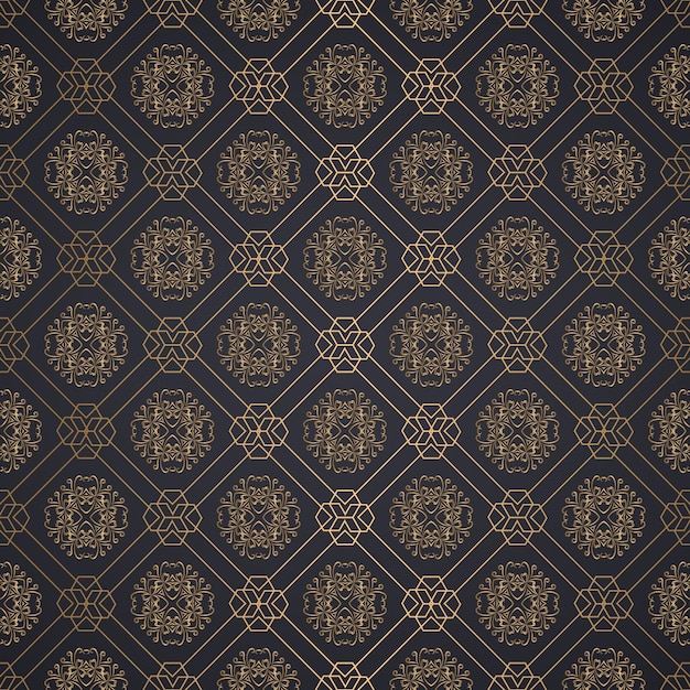 Fondo senza cuciture del modello dell'ornamento decorativo