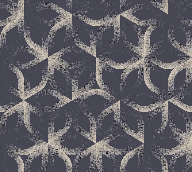 Fondo senza cuciture geometrico astratto del petalo lineare di vettore del modello