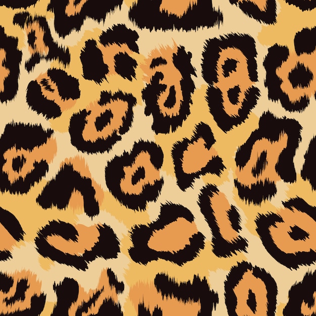 Fondo senza cuciture pelle di leopardo.