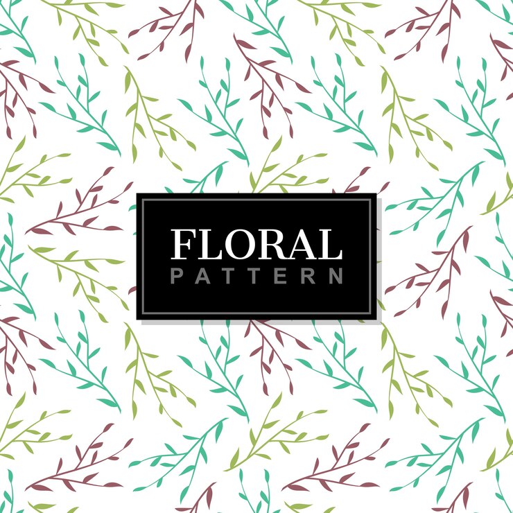 Vettore fondo senza cuciture variopinto del modello delle foglie floreali