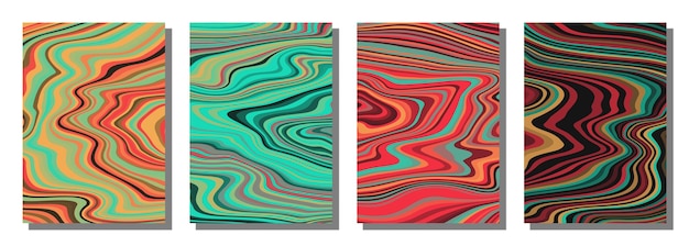 Fondo stabilito groovy psichedelico astratto
